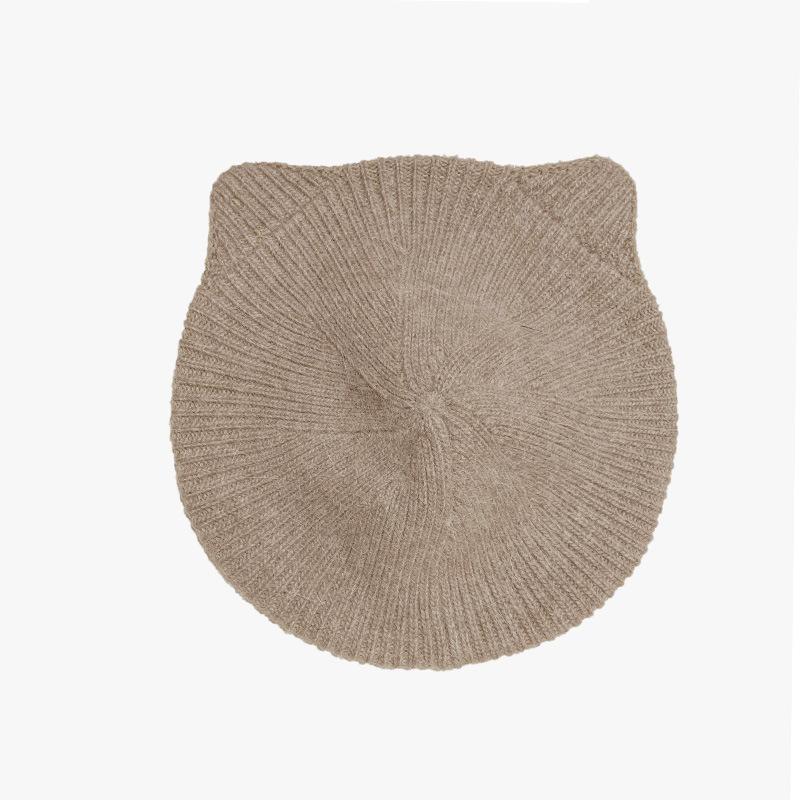 Women's New Knitted Dome Hat Wide Edge Face Showing Small Casual Sports Headband Korean Style Wool Bag Head Hat