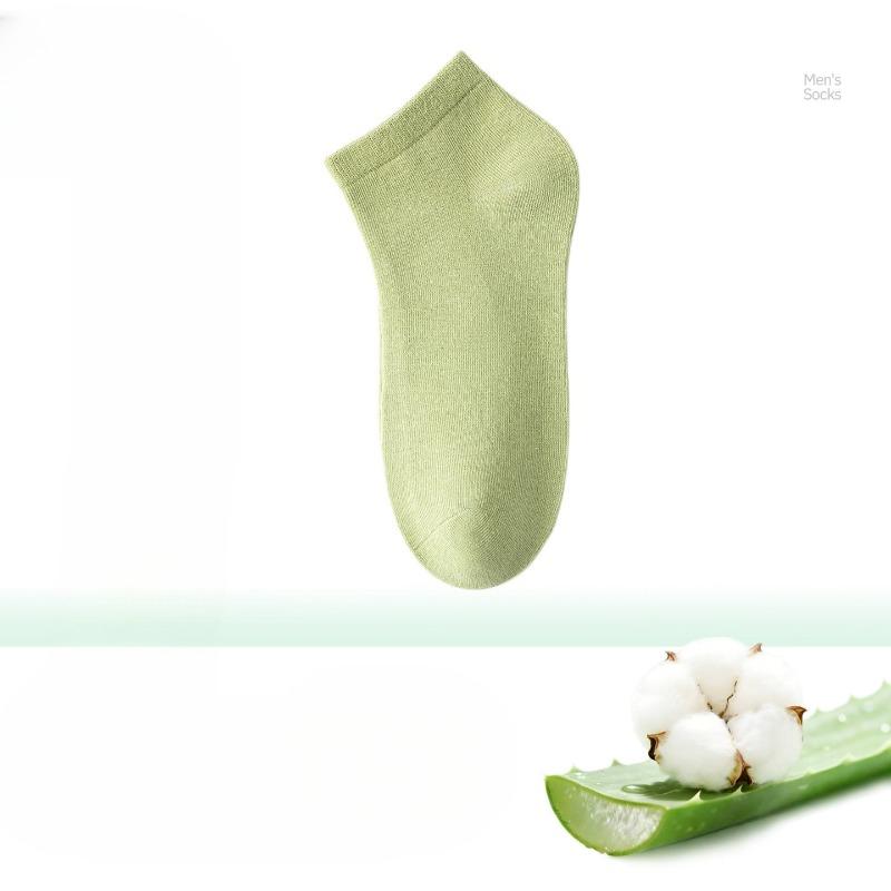 Men's Cotton Socks for Summer - Odor-resistant Pure Cotton Short Socks, Thin and Breathable Short Socks, Antibacterial Short Tube Cotton Socks