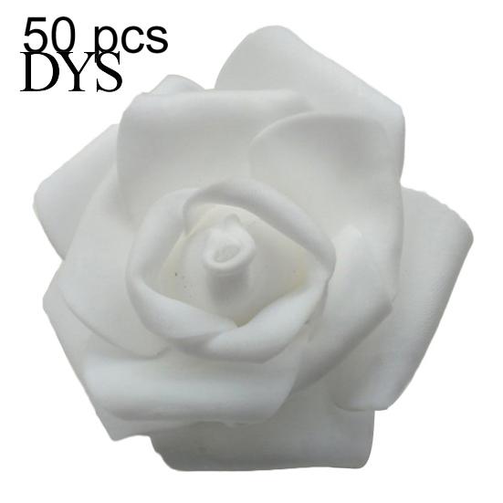 25/50/100Pcs Artificial PE Foam Rose Flowers Head DIY Wedding Home Room Decor