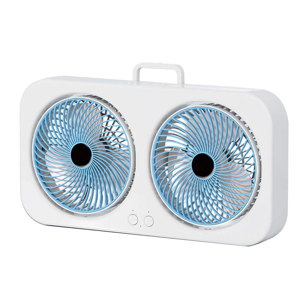 Tabletop Fan Air Circulation Fan Portable Dual Use Rechargeable Brushless Motor Multi Speed Adjustable with USB Cable for Home