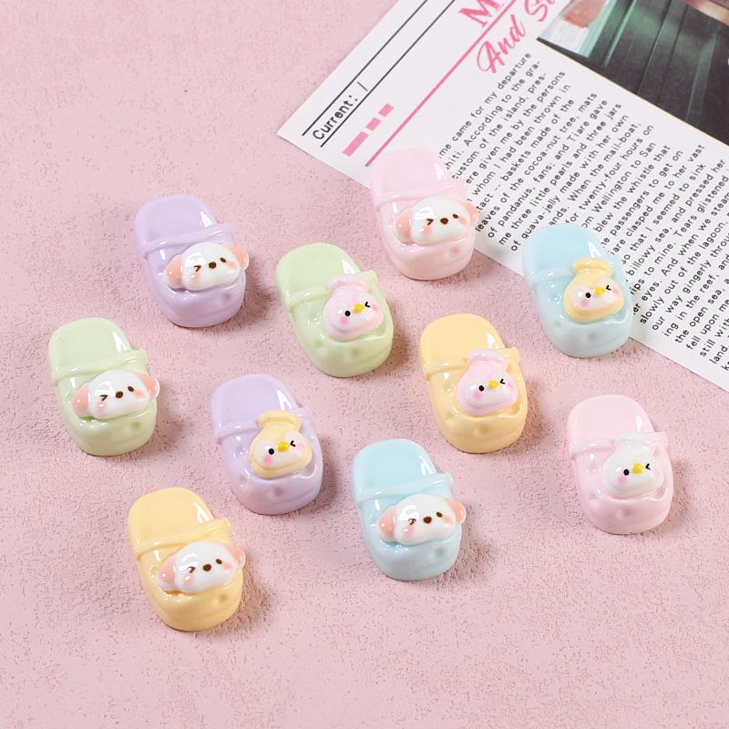Handmade Resin Hair Clips & Cartoon Croc Charms - Cute Animal Designs & Jewelry Materials