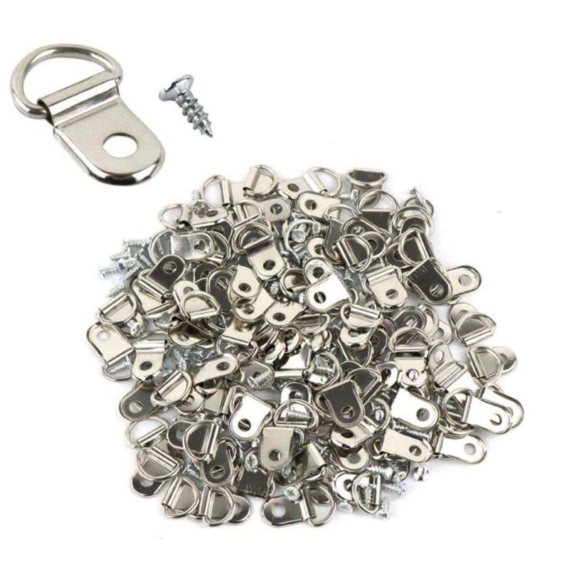 50SETS D-type hook, photo frame hardware accessories, cross stitch mounted oil painting hook
