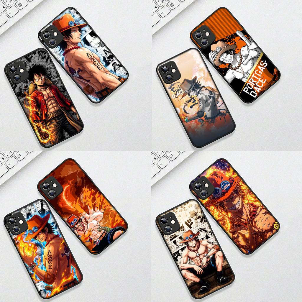 Cover for Apple iPhone 17 16 14 15 Plus Pro Max 16E ProMax + 15Plus 15+ 16+ Phone Case Anime Portgas D Ace Luffy One Piece