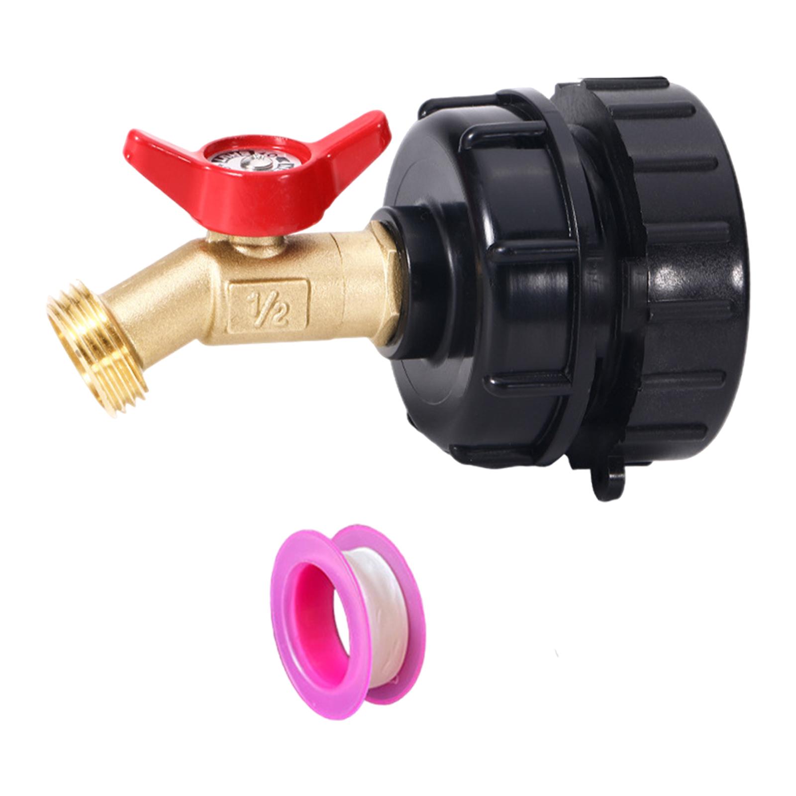 

IBC Tote Adapter with Brass Faucet 1000L Versatile 2.44 Fine Thread Quick