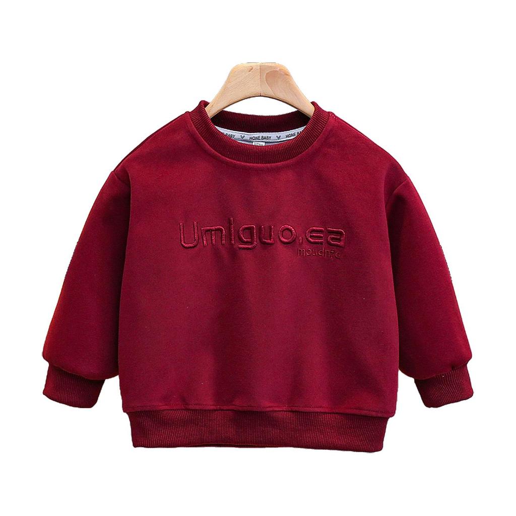 Boys' 2025 Korean Style Autumn Sweatshirt - Cool, Handsome Casual Top