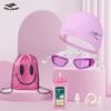 Anti-Fog HD Wide Frame Swimming Goggles Waterproof Earplugs Adult Swim Glasses Cap Set