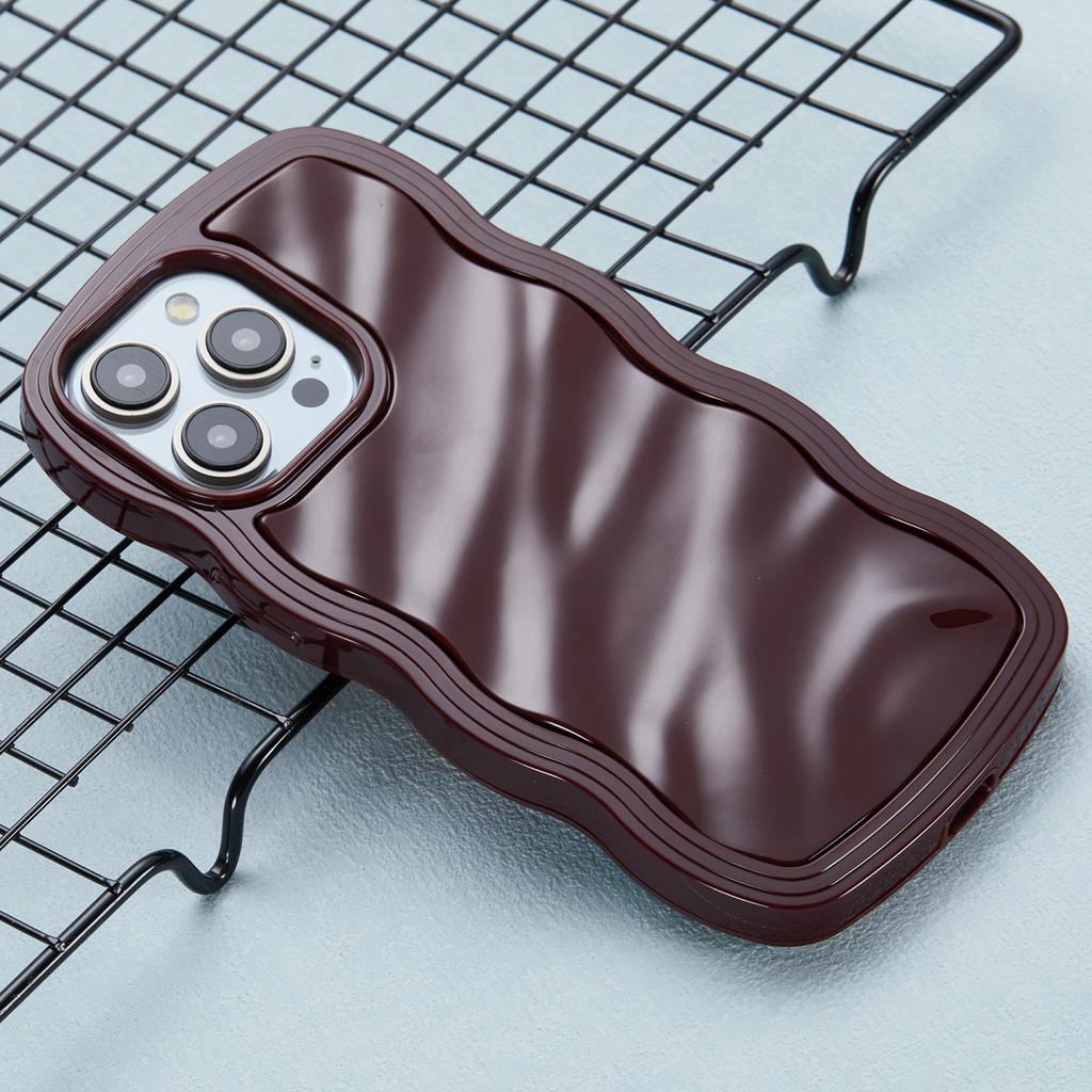 WT Series for iPhone 14 Pro Max Case Wave Frame Anti-Scratch TPU+PC Phone Cover