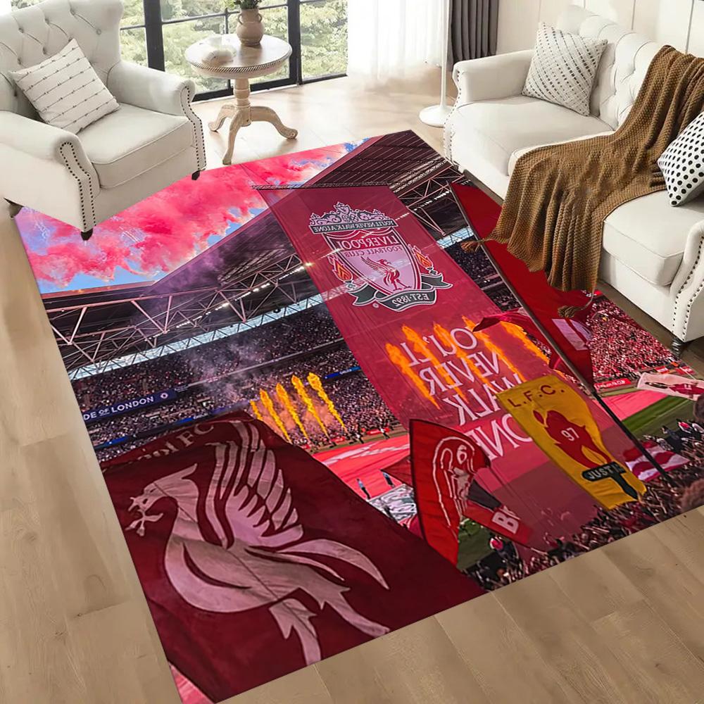 Liverpool Football Club Carpet Perfect For Study Room Hallway Decorate Room Living Rooms Antislip Rug Anime Office Decor Spiritual Gift