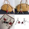 Fashionable Heart Accessory Keychain Stylish Bag Hanging Ornament Alloy Texture Suitable for Bags and Phones Decorating