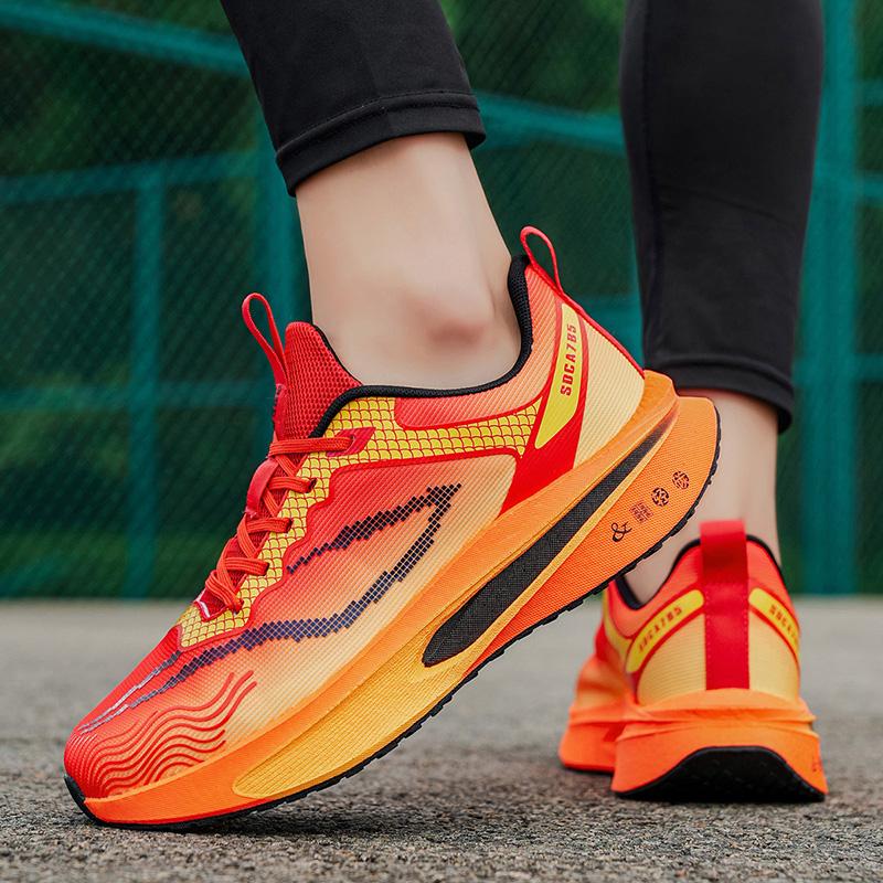 NEW Running Shoes Carbon Board Speciality Stability Marathon Men Sports Breathable Lightweight Women's Comfortable Athletic Nonskid Training Sneakers