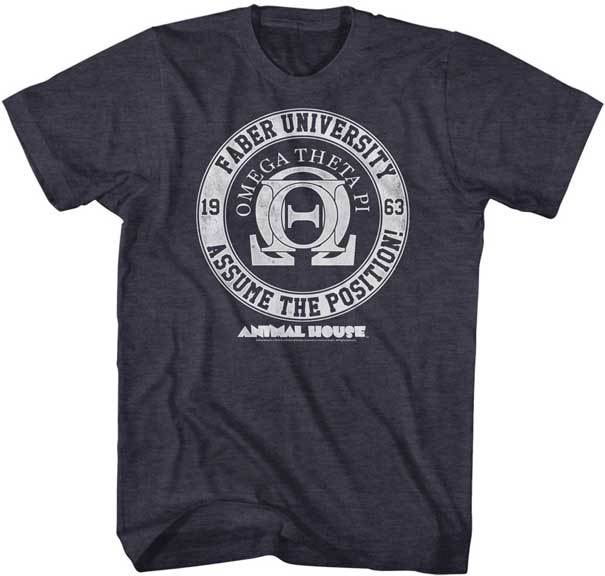 Animal House Faber University 1963 Assume The Position Men T Shirt S