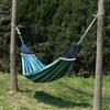 Outdoor Striped Hammock with Rope Bag, Portable Canvas Single Person Hammock, Tree Hanging Hammock for Camping Garden Patio Backyard Porch
