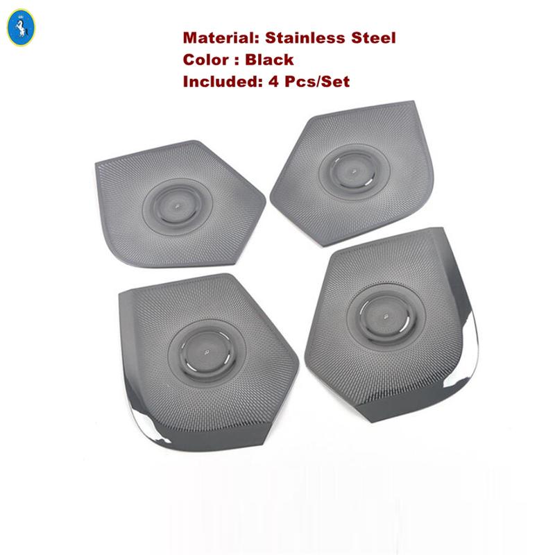 Inner Car Door Stereo Speaker Audio Loudspeaker Sound Decor Frame Cover Trim Fit For Isuzu D-Max   Interior Accessories