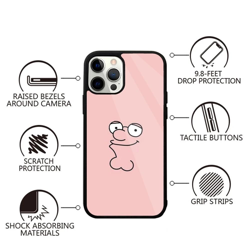 F-Family Funny Guy Phone Case For iPhone 16,15,14,13,12,11,Plus,Pro,Max,Mini Magsafe Magnetic Wireless Charging