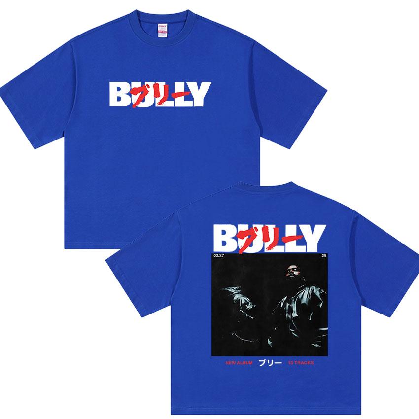 Bully Kanye West New Album Graphic Tshirt Rap UNISEXs Hip Hop Gothic YK Short Sleeve Tops Vintage Cotton Tshirt Streetwear