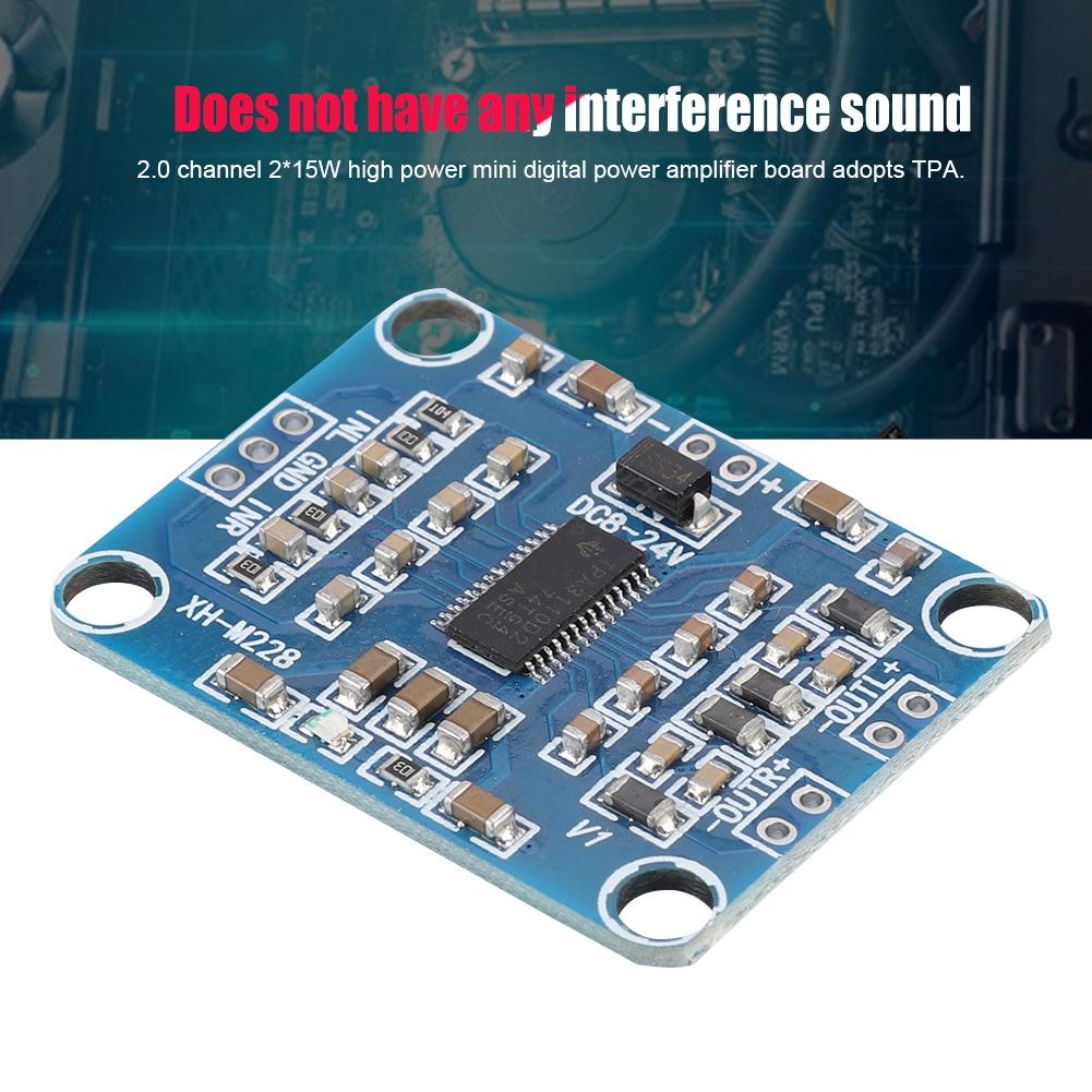 TPA3110 2X15W Digital Audio Stereo Amplifier Module Board Mini Binaural