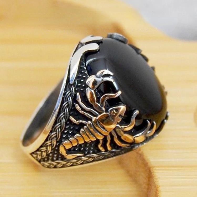 Nový Drahokam Nostalgický Retro Zvířecí Prsten Štír Hmyz Vážka Pavouk Osobnost Kreativní Kovový Zirkon Květina Pár Prsten