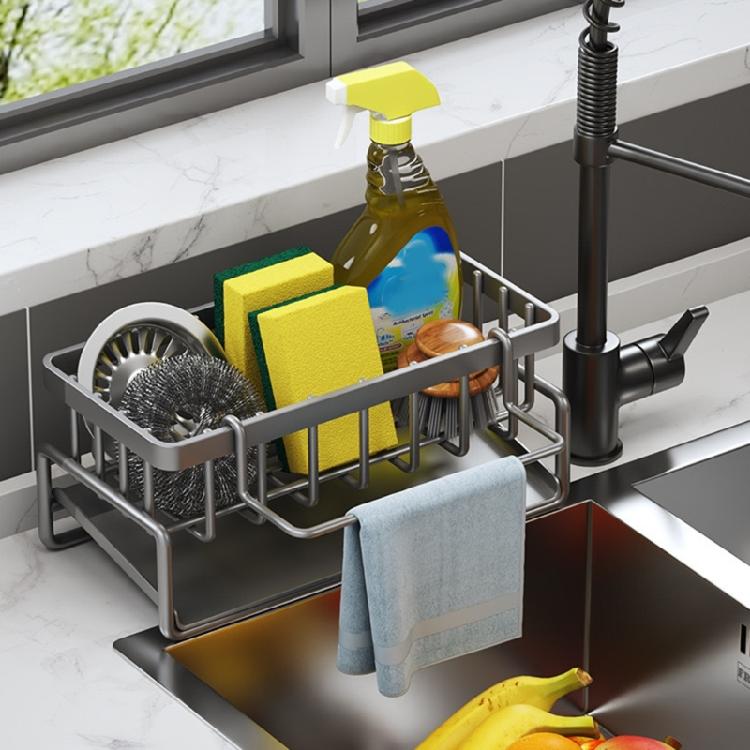 Kitchen Sink Sponge Organizer Multilayers Dish Cloth Storage Rack Kitcenwares
