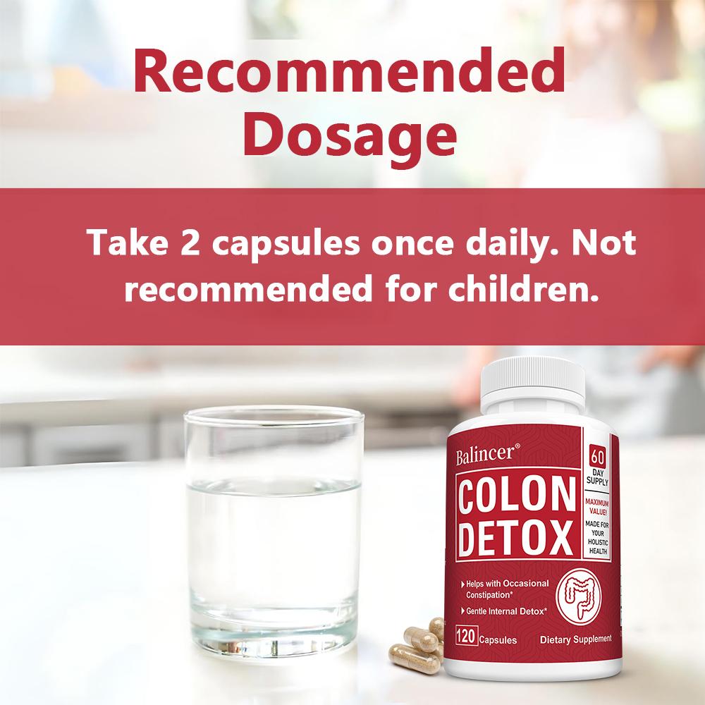Colon Detox Dietary Supplement, 120 Capsules 60‑Day Supply