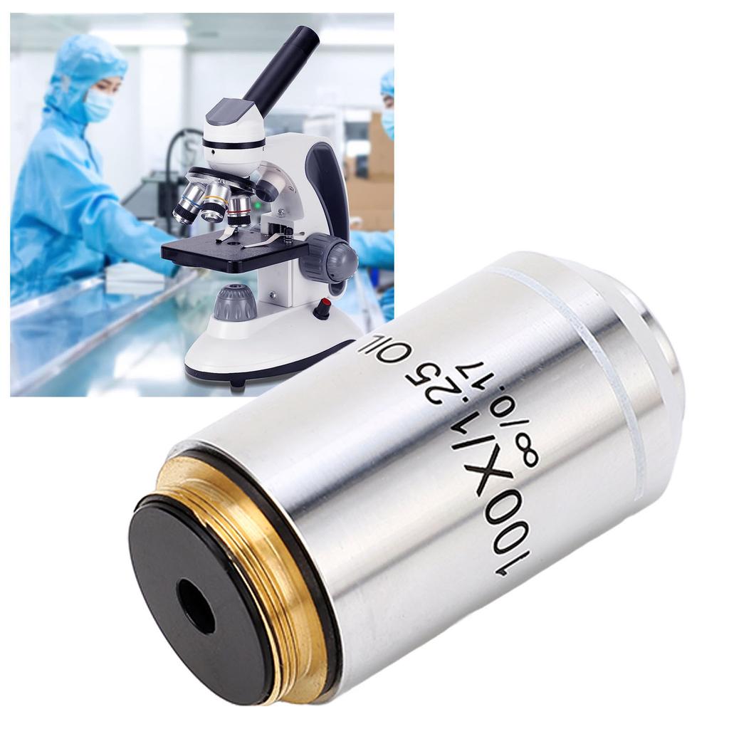 Infinite Objective Lens 100X 20.2mm Microscope Objective Lens Accessory