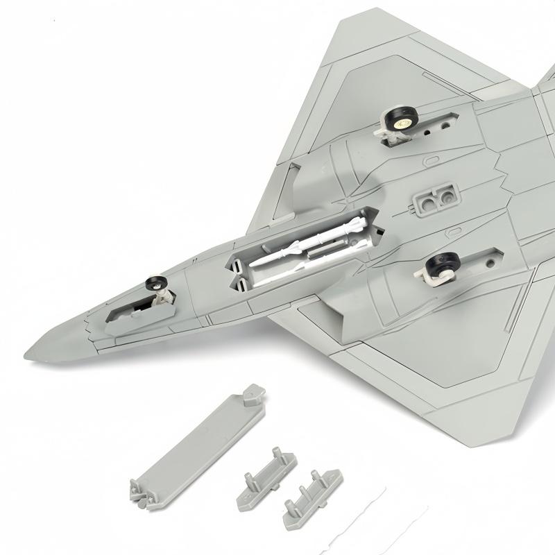 1:72 Kreatywna Seria Wojskowa YF-23 Klocki Budowlane Jednomiejscowy Dwusilnikowy PAV-1 Samolot Stealth Model Zabawki Dla Chłopców Prezenty na Boże Narodzenie