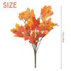 Good-Artificial Maple Leaves Branches Autumn Leaves 5 Bundles Fall Decorations Outdoor UV Resistant Greenery Shrubs Plants Artif