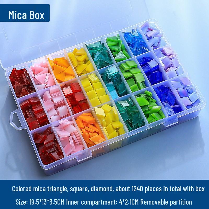 Bamboo Coaster & Placemat DIY Kit for Kids - Square & Round Mosaic Base