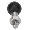 Motorcycle Thread Ball Mount Stainless Steel Rubber Easy Installation Ball Adapter for Motorbike Phone Holder M10