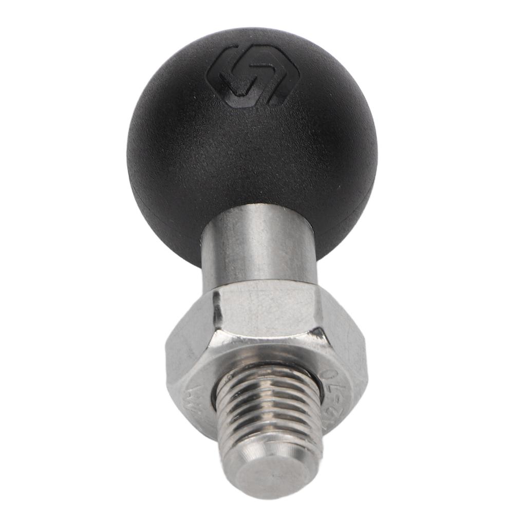 Motorcycle Thread Ball Mount Stainless Steel Rubber Easy Installation Ball Adapter for Motorbike Phone Holder M10