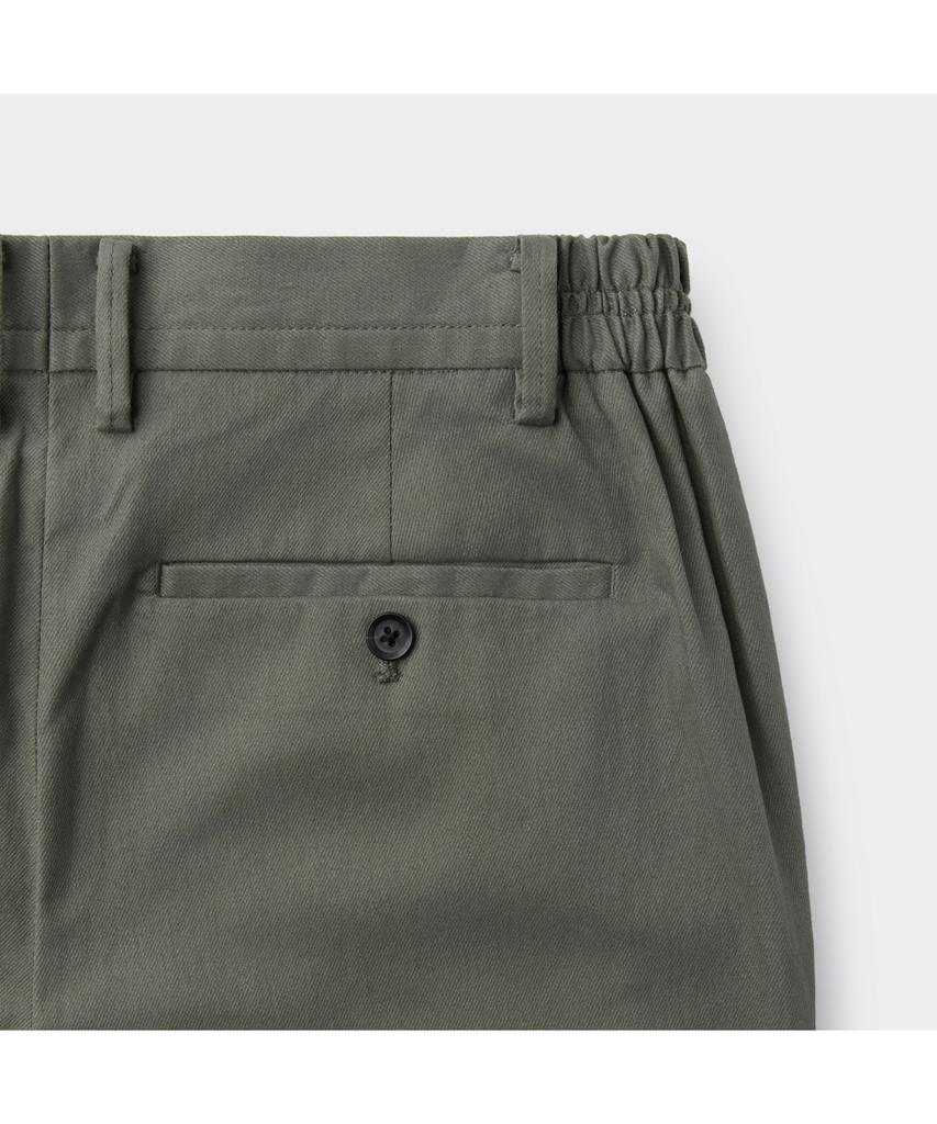 Keoseuuteommellou Khaki Regular Fit Cotton Pants C9Pam26102Khx