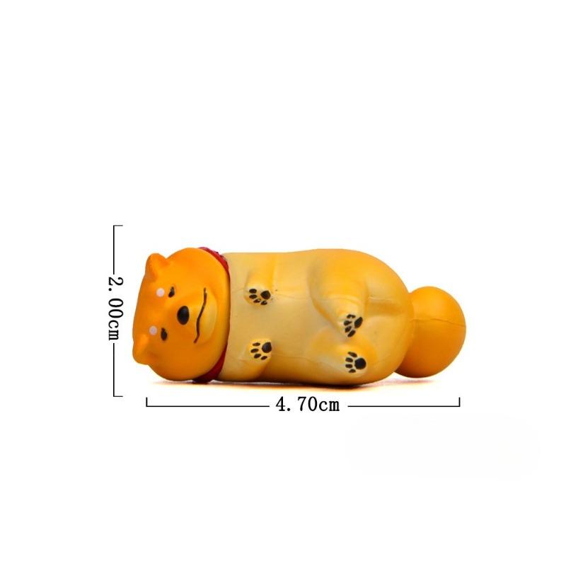 Self-healing Warmth, Refusal To Leave Shiba Inu, Don't Want To Leave Shiba Inu Figurine Baking Landscape Figurine