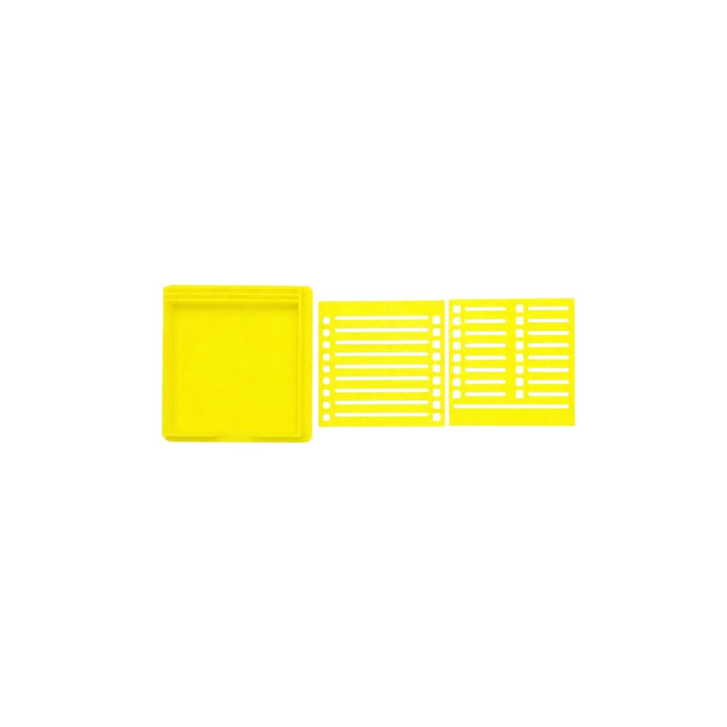 Slot Template Box for Desk Organization - Compact Storage for Note Pads and Templates