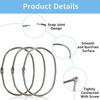 12 Pcs Glide Smoothly Oval Shower Hooks Rust Proof Shower Curtain Rod Hangers  Shower