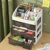 Streamlines Multipurpose Drawer Desktop Cabinet for Organized Study Area and Office Desks Accessory Household Use