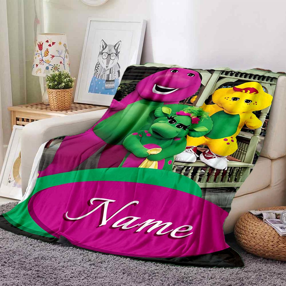 Custom Name Tayo Bus Adventure Blanket for Couch & Bed, Plush Cozy Fuzzy Blanket Super Soft & Warm Blankets for Fall and Winter. 0908196