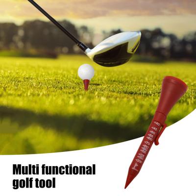 1/2 Stuks 6-in-1 Golf Multi-Tool Face Alignment Hulp Magnetische Tip Vlaggenstok Afstandsmeter Balmarker Club Groeven Schoner Koolstof Potloodpunt Zakclip Tee
