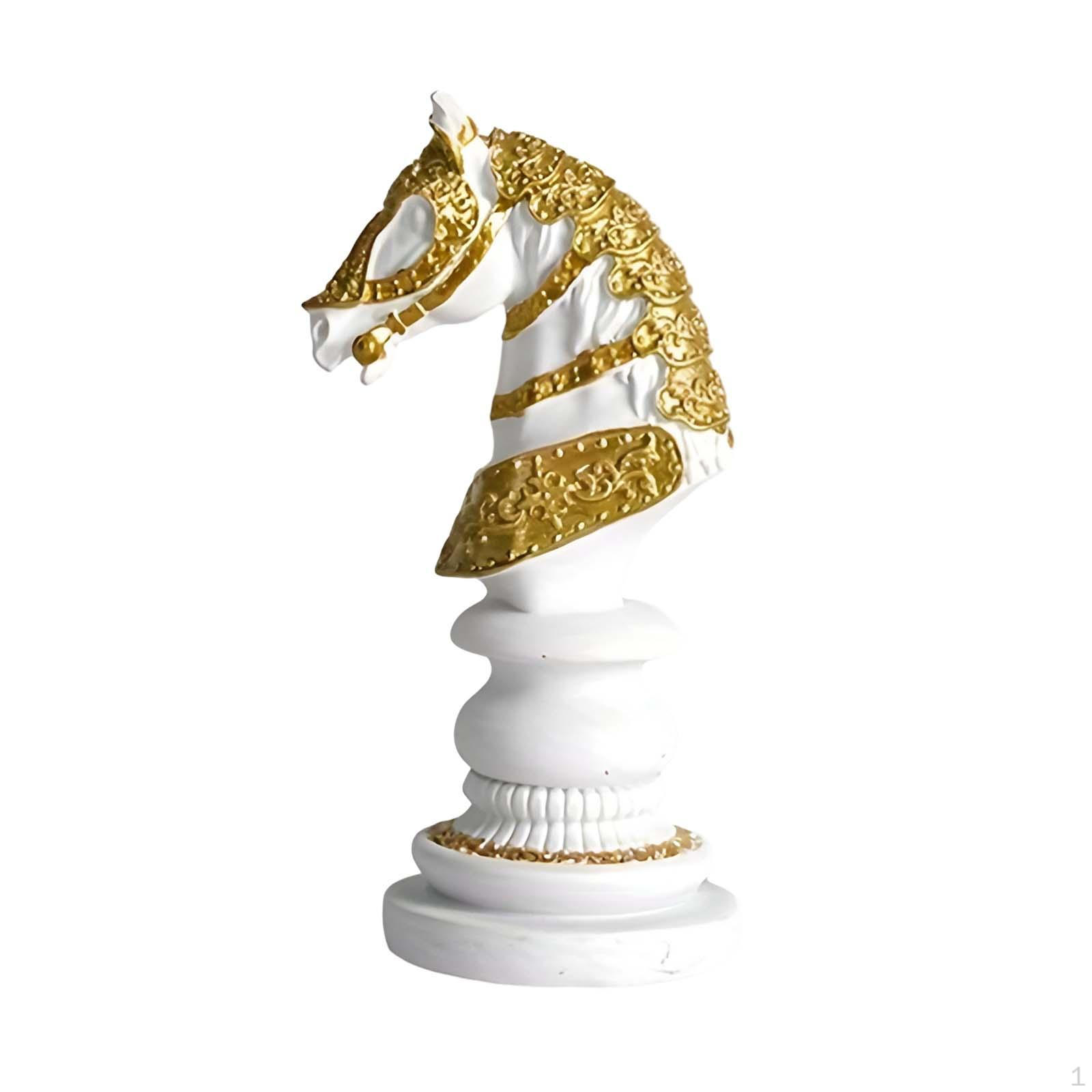 

Набор фигурок шахмат из смолы для домашнего показа Horse