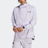 adidas Solid Color Logo Sports Outdoor Hooded Jacket Men’s Silver