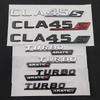 CGO1  3D ABS Chrome For Mercedes CLA 45 S AMG C117 C118 CLA45S TURBO Car Trunk Badge Emblem Logo Sticker Letters Auto Accessories