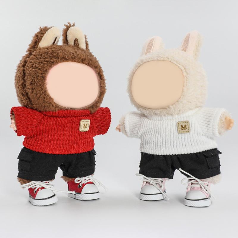 Schuhe für LABUBU mit 15 cm & 17 cm Baumwollpuppen Schuhe Spielzeug Freizeit Sportschuhe