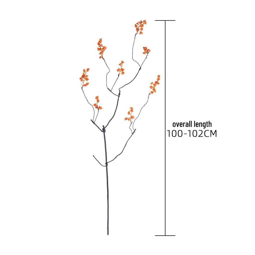 3-Prong Autumn Leaf Rose Bouquet Wall Decor - Faux Flowers for Home & Wedding