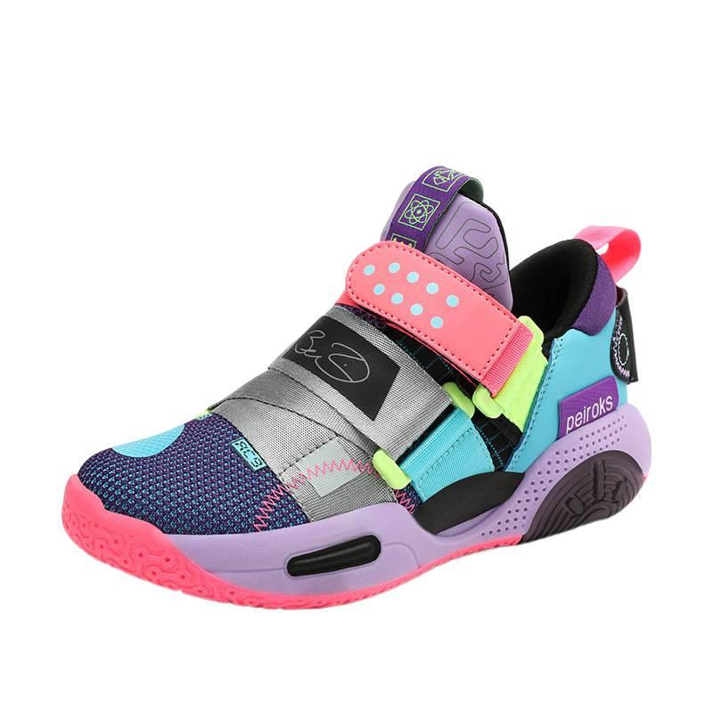 Boys shoes autumn new children's basketball shoes boys sports shoes medium and older children's mesh breathable student sneakers