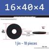 Thickened Black Flat Washer: Enhanced Round Metal Spacer for Home Use
