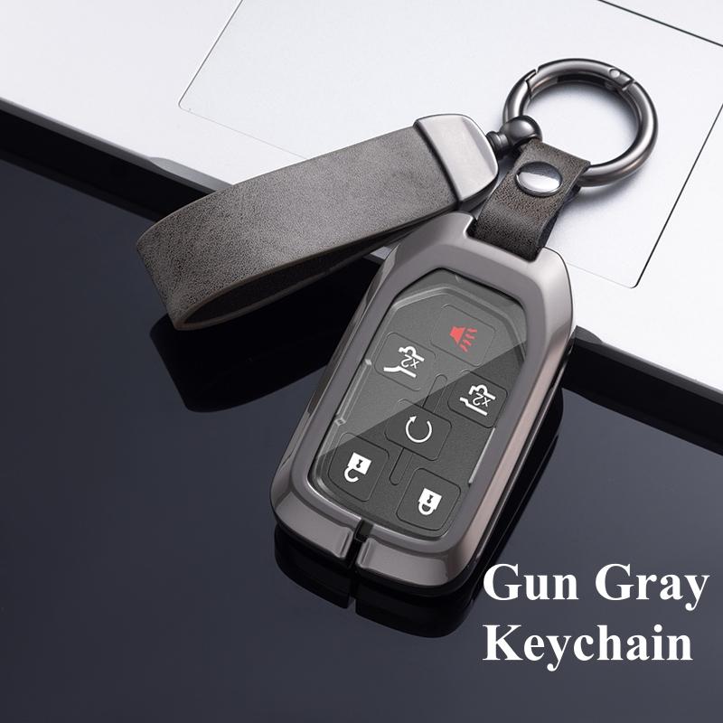 3 4 5 6 Buttons Metal Zinc Car Key Case Cover Holder For GMC Terrain 2019 For Chevrolet Suburban 2019 Key Shells Fob Accessories