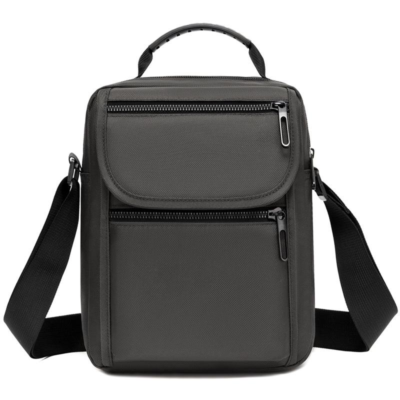 Men's Trendy Multi-Layer Crossbody Bag - Versatile Casual Vertical Shoulder Sports Backpack