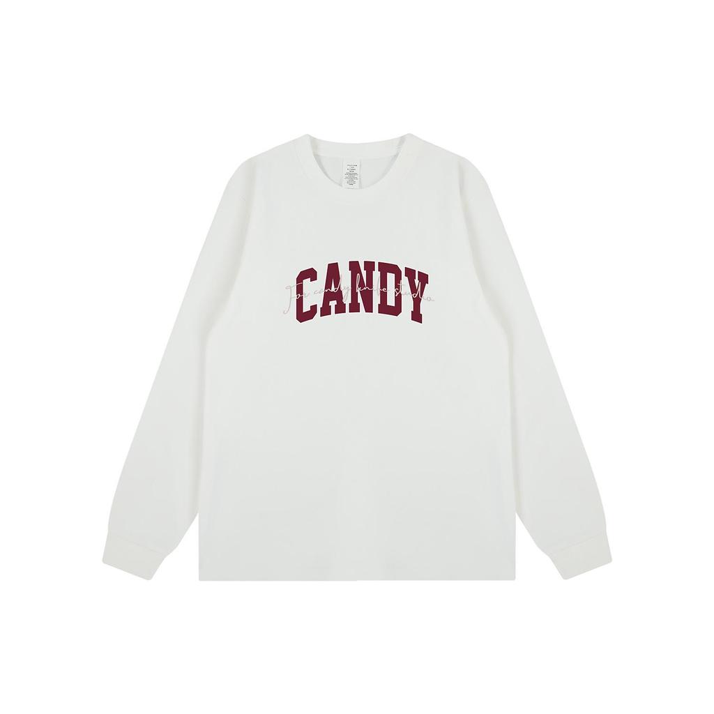 Trendy Korean Couple's Letter Print Long Sleeve T-Shirt - Autumn/Winter