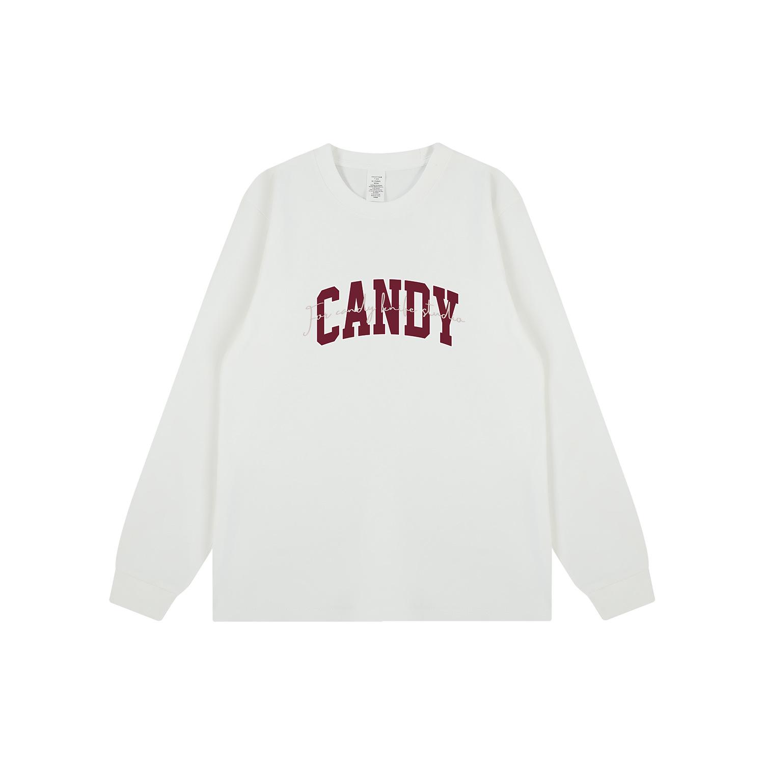 

Trendy Korean Couple s Letter Print Long Sleeve T-Shirt - Autumn/Winter 2XL