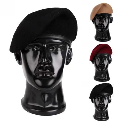 Chapeaux de peintre britanniques unis en laine pour hommes Casquettes plates à boucle latérale Printemps et Automne Bérets Hip Hop