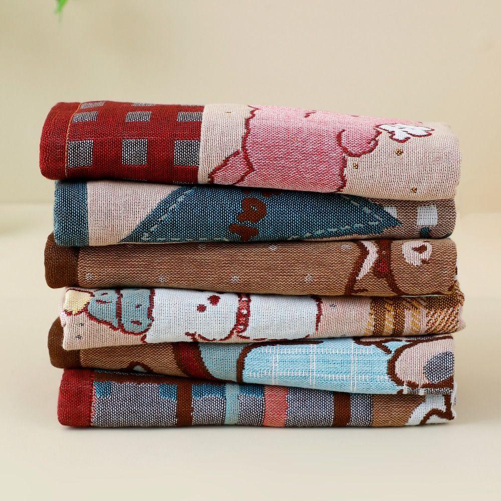 4 Layer Cotton Gauze Large Hand Towel 34x40cm Pure Cotton Dish Cloth Kitchen Towel Home Restaurant