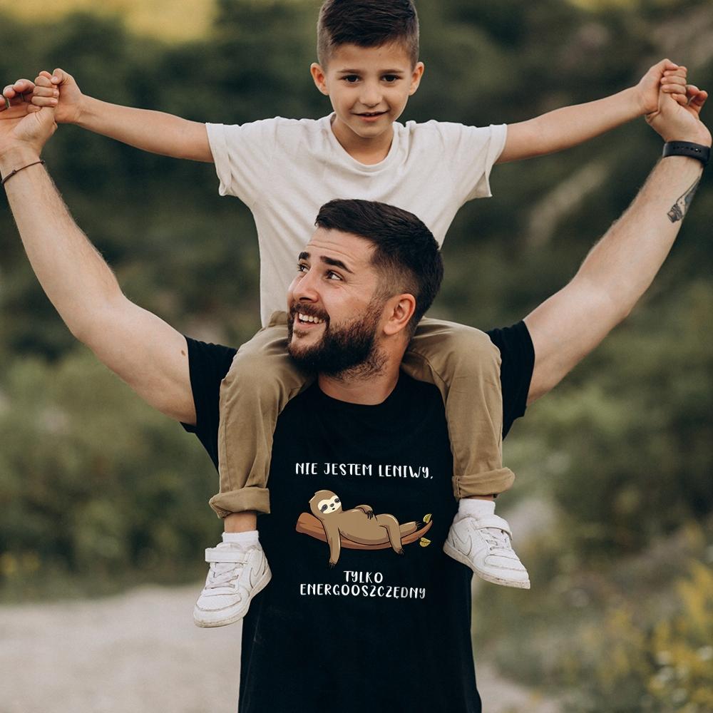 Śmieszna Koszulka Z Nadrukiem Męska Leniwiec R. L